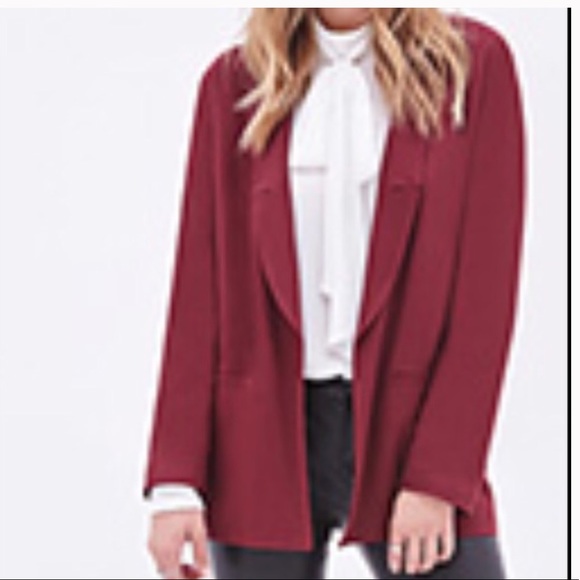 Forever 21 maroon blazer